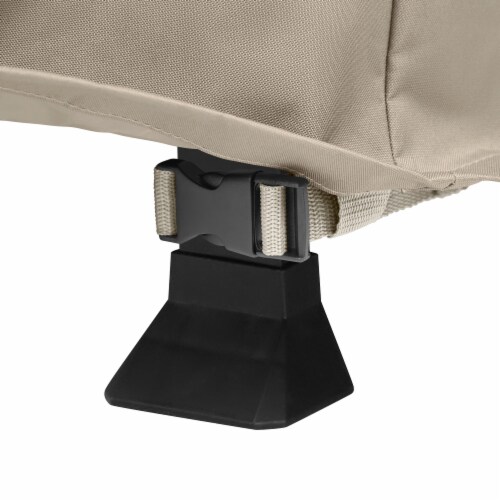 Classic Accessories 56-298-055801-EC Easy Fold BBQ Grill Cover, Goat Tan - Extra Large Perspective: bottom
