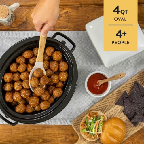 Crock-Pot 4 Quart Stainless Steel Cook & Carry Programmable Slow Cooker with Lid Perspective: bottom