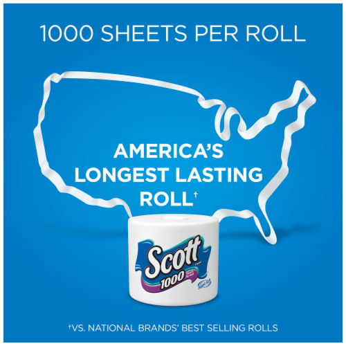 Scott 1000 Sheets Per Roll Bath Tissue Perspective: bottom