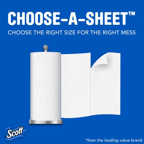  Scott Paper Towels, Choose-A-Sheet - 30 Mega Rolls (2