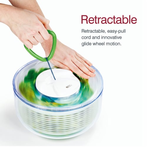 Zyliss Easy-Spin Salad Spinner - Green Perspective: bottom