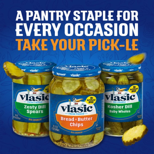 Vlasic Zesty Bread And Butter Pickle Chips Keto Friendly Perspective: bottom
