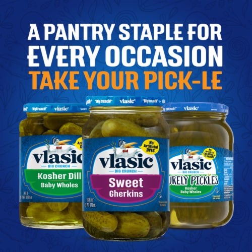 Vlasic Sweet Gherkins Pickles Perspective: bottom