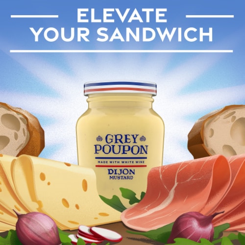 Grey Poupon Dijon Mustard Perspective: bottom