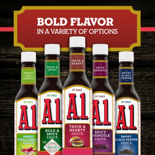 A.1. Thick & Hearty Steak Sauce Perspective: bottom
