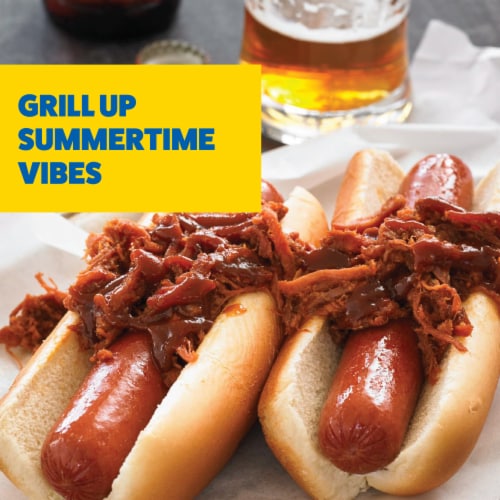 Ball Park Bun Length Grillmaster Hearty Uncured Beef Hot Dogs Perspective: bottom