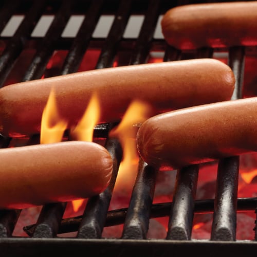Ball Park® Fully Loaded Nacho Cheese Franks Perspective: bottom