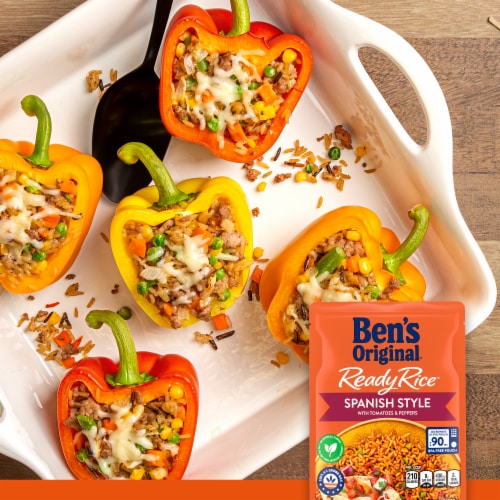 Ben's Original Ready Rice Spanish Style Flavored Rice, Easy Dinner Side, 8.8 oz Pouch Perspective: bottom