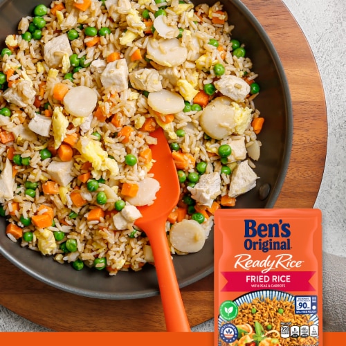 Ben's Original Ready Rice Fried Flavored Rice, Easy Dinner Side, 8.5 oz Pouch Perspective: bottom