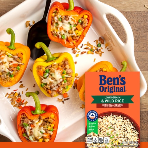 Ben's Original Original Recipe Long Grain Rice & Wild Flavored Rice, 6 oz Box Perspective: bottom
