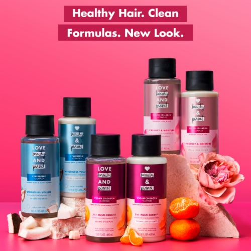 Love Beauty and Planet Blooming Color Murumuru Butter & Rose 100% Biodegradable Shampoo Perspective: bottom