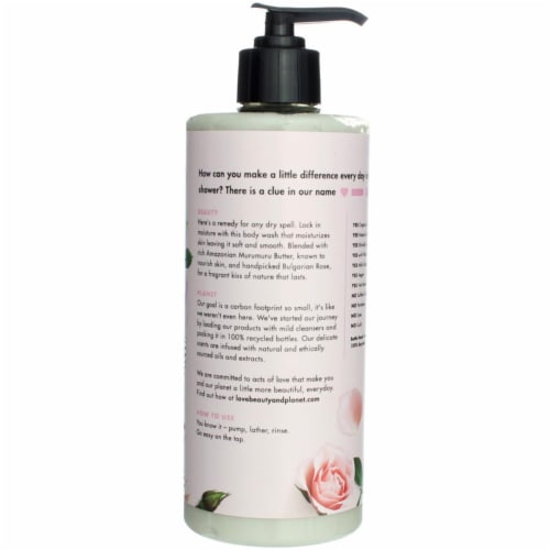 Love Beauty and Planet Body Wash Muru Muru Butter 16 FO Perspective: bottom