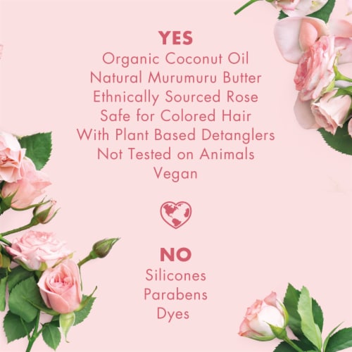 Love Beauty and Planet Blooming Strength & Shine Murumuru Butter & Rose Hair Mask Perspective: bottom