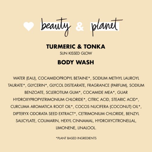Love Beauty and Turmeric & Tonka Essence Body Wash, 16 fl oz