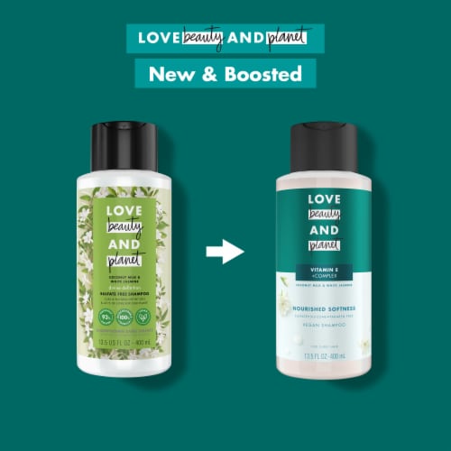 Love Beauty and Planet Sulfate-Free Coconut Milk & White Jasmine Shampoo for Curly Hair Perspective: bottom