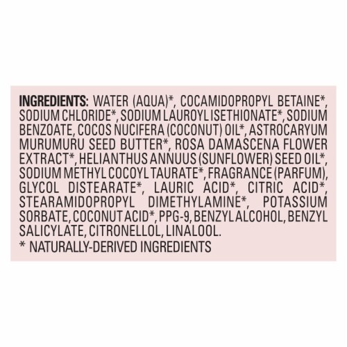 Love Beauty & Planet Sulfate-Free Murumuru Butter & Rose Shampoo Perspective: bottom