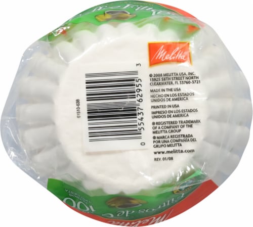 Melitta® Paper Basket Coffee Filters Perspective: bottom