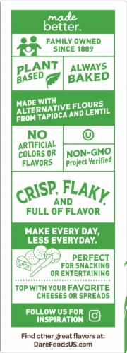 Breton® Gluten Free Herb Garlic Crackers Perspective: bottom