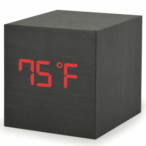 Weather Cube Indoor/Outdoor Thermometer and Alarm Clock Perspective: bottom