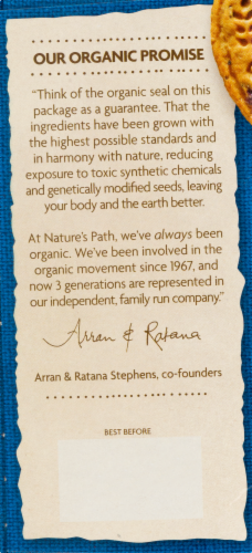 Nature's Path Organic® Sunrise Blueberry & Chia Breakfast Biscuits Perspective: bottom
