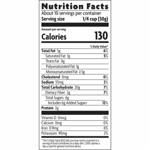Nature's Path Love Crunch Dark Chocolate & Red Berries Granola Perspective: bottom
