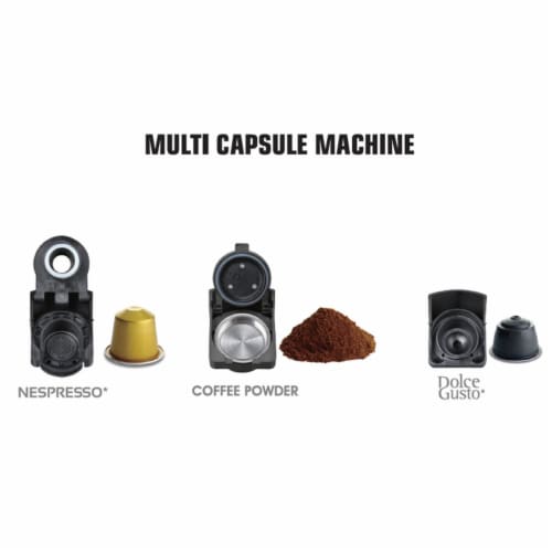 ECMN103 -black & white espresso Nespresso Capsule Coffee Maker