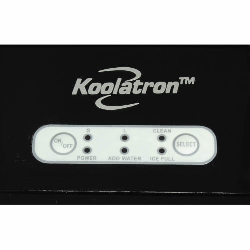 Koolatron Countertop Portable Auto Ice Maker Machine, 26 Pound Capacity, Black Perspective: bottom