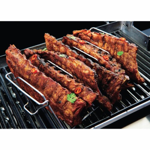 GrillPro 15.5 In. Stainless Steel Rib & Roast Grill Rack 41616 Perspective: bottom
