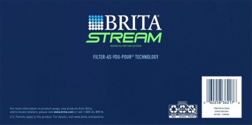 Brita Stream Water Filtration System Pitcher - Carbon Gray Perspective: bottom