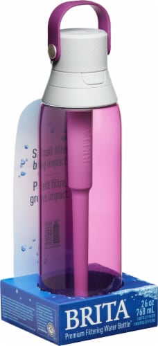 Brita Premium Orchid 26 Ounce Water Bottle with Filter Perspective: bottom