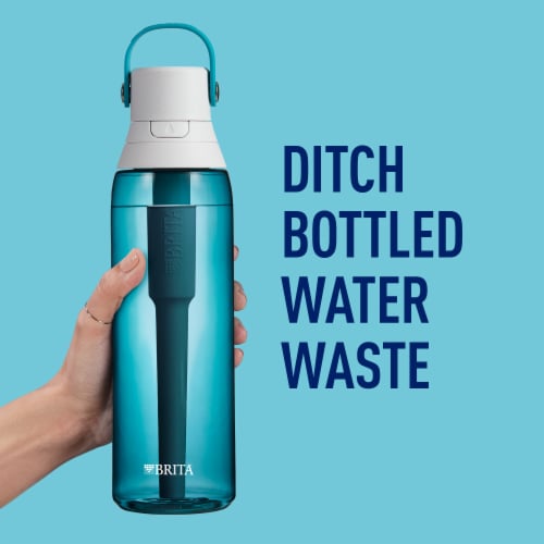 Brita Premium Sea Glass 26 Ounce Water Bottle with Filter Perspective: bottom