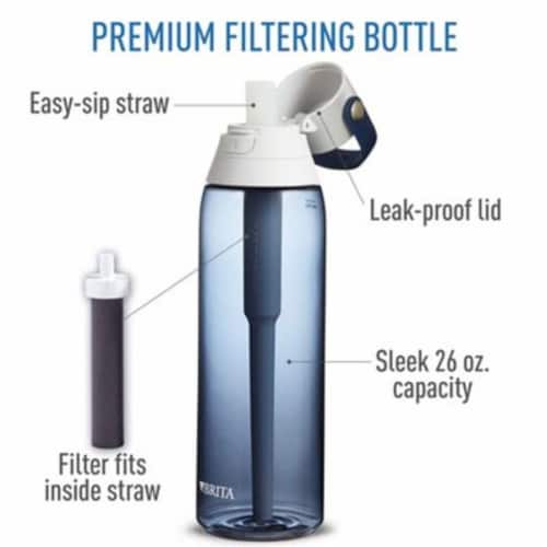 Brita® Premium Filtering Water Bottle - Carbon, 1 unit - Harris Teeter