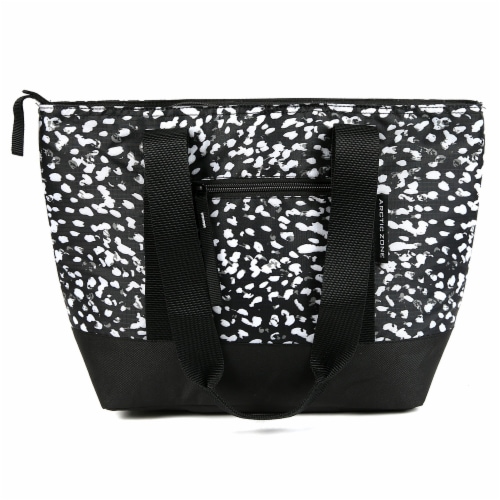 Arctic Zone Insulated Fashion Tote - Black/Red Perspective: bottom