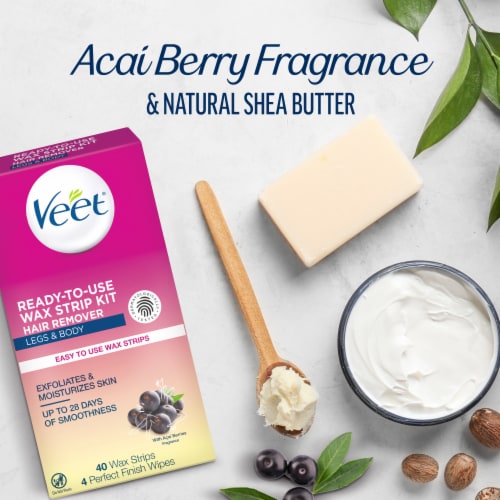 Veet Legs & Body Wax Strip Kit Perspective: bottom