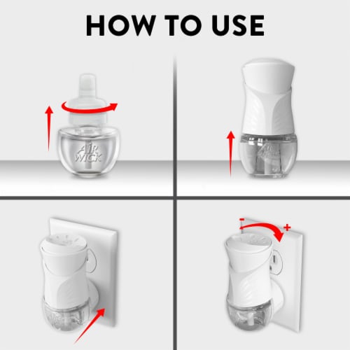 Air Wick Scented Oil Refill, Plug In Air Freshener, Apple Cinnamon Medley, 2 refills Perspective: bottom