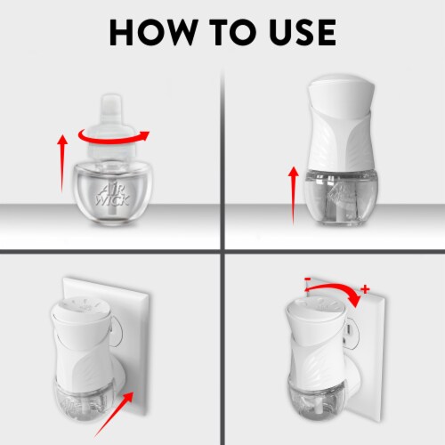Air Wick Scented Oil Refill, Plug In Air Freshener, Apple Cinnamon Medley, 2 refills Perspective: bottom