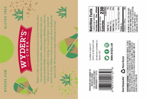 Wyder's® Reposado Pear Cider Beer Perspective: bottom