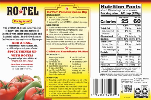 Rotel® Original Diced Tomatoes & Green Chilies Perspective: bottom