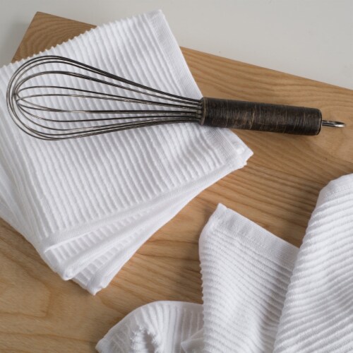 Now Designs Ripple Kitchen Dishcloth, White - 13 x 13 in Set of 4 Perspective: bottom