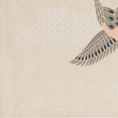 Danica Studio To and Fro Flight of Fancy Linen Printed Dish Towels Perspective: bottom