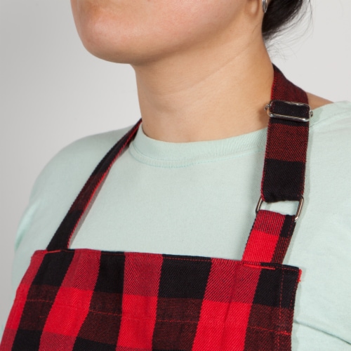 Now Designs Unisex Adjustable Cotton Buffalo Check Kitchen Apron Perspective: bottom
