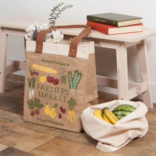 Now Designs Market Jute Tote Perspective: bottom