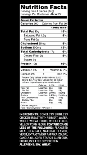 Yummy® All Natural Whole Grain Chicken Breast Fries Perspective: bottom