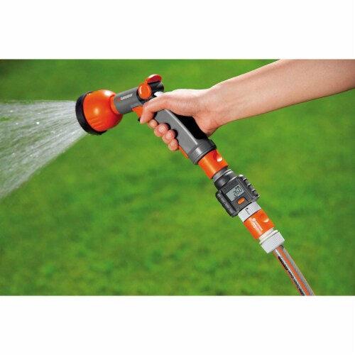 Gardena 9188 1 Outlet 4 Program Outdoor Smart Flow Water Meter with LCD Screen Perspective: bottom