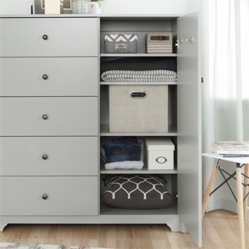 South shore vito collection 5 drawer chest black discount
