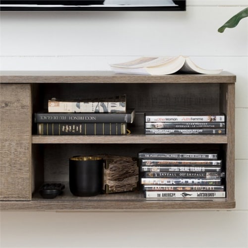 South Shore Agora 57  Floating TV Stand Perspective: bottom