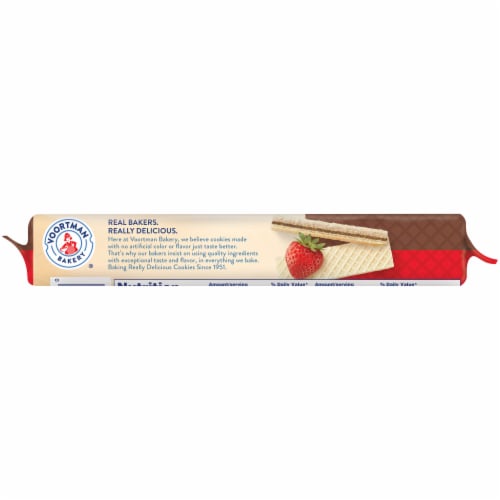 Voortman Bakery Chocolate Strawberry Layered Wafers Perspective: bottom