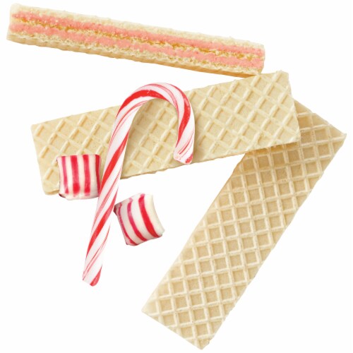 VOORTMAN BAKERY Candy Cane Wafers, Baked with Real Peppermint Oil Perspective: bottom
