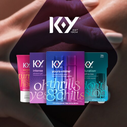 K-Y Yours & Mine Couples Lubricants Perspective: bottom