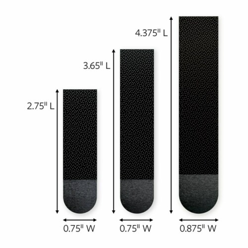 Command™ Black Picture Hanging Strips Mixed Pack Perspective: bottom